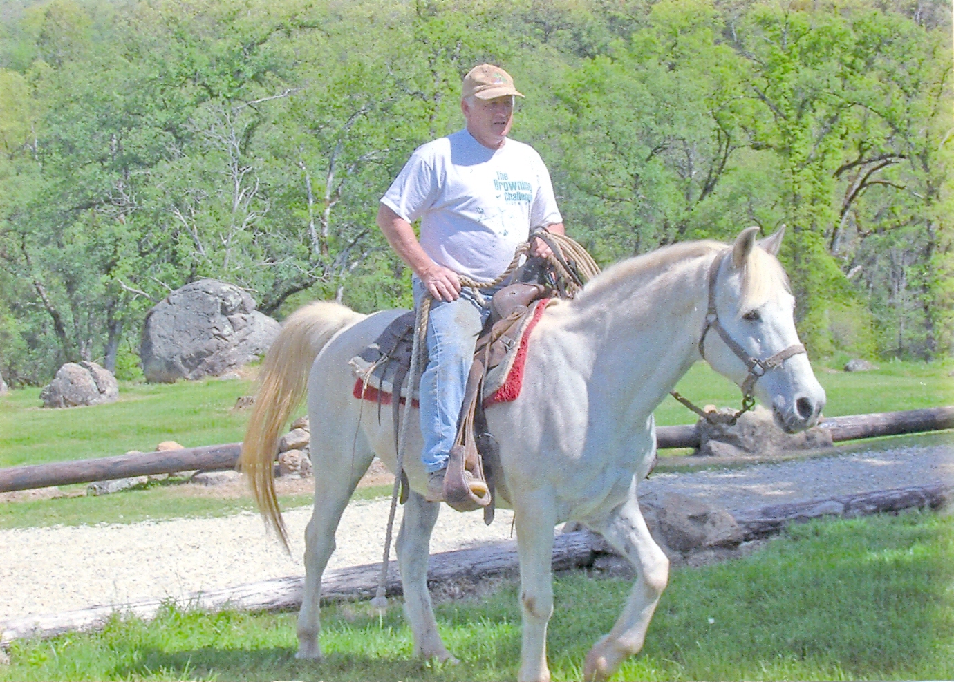 Image of a man on a horse.